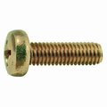 Midwest Fastener M6-1.00 x 20 mm Phillips Pan Machine Screw, Plain Stainless Steel, 100 PK 55069